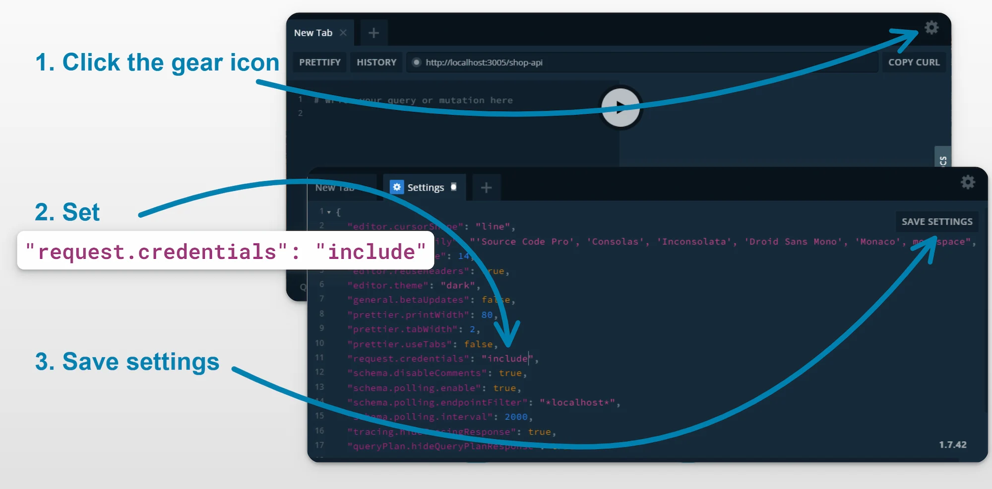 Graphql playground setup